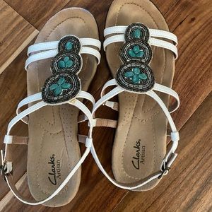 White Clark’s sandal